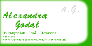 alexandra godal business card